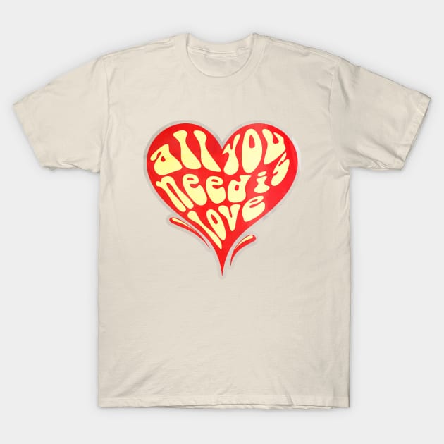 All You Need is LOVE T-Shirt by gencodemirer